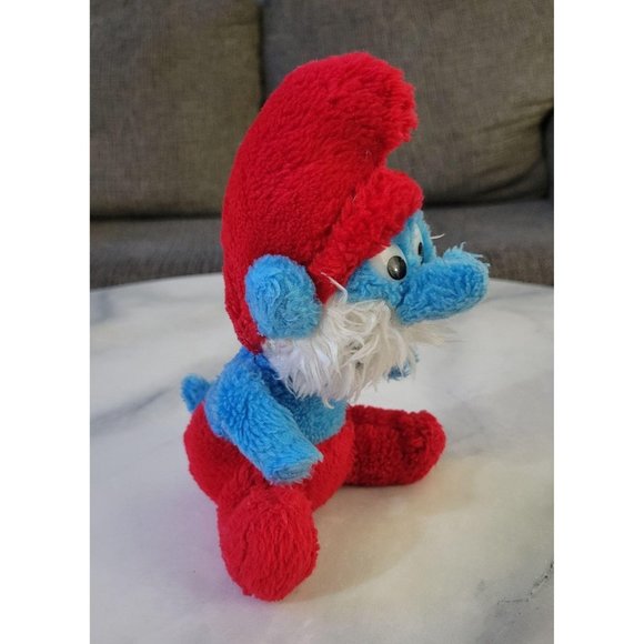 Vintage Papa Smurf Plush - Picture 3 of 5